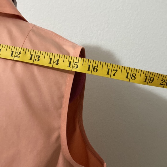 Westbound gold label Size 18 sleeveless non-iron buttoned down peach blouse - Picture 4 of 9